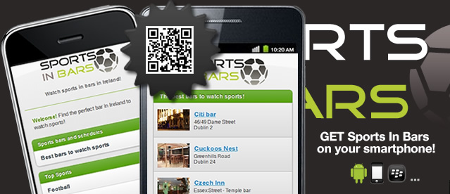 Sports In Bars mobile app for Iphone Android Blackberry Windows