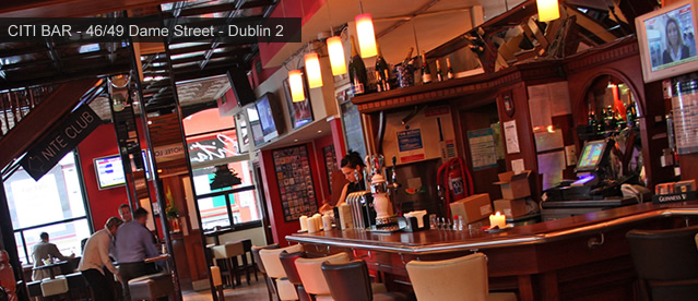 Citi Bar sports bars in Dublin 2 46/49 Dame st