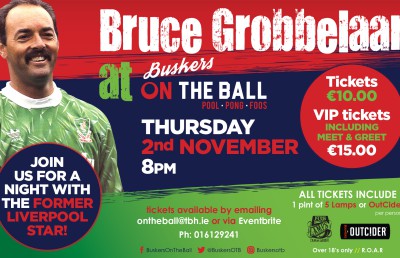 Bruce Grobbelaar Liverpool Buskers on the Ball in Dublin sports bars